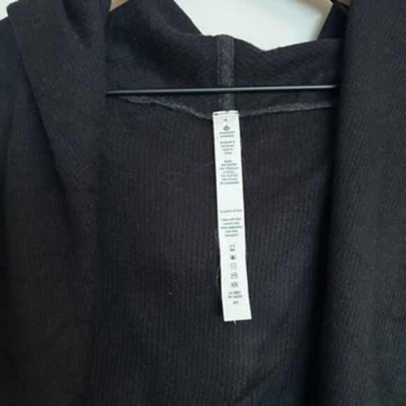 Lululemon Cashmere Blend Hooded Yogi Wrap Cardigan - Picture 5 of 10